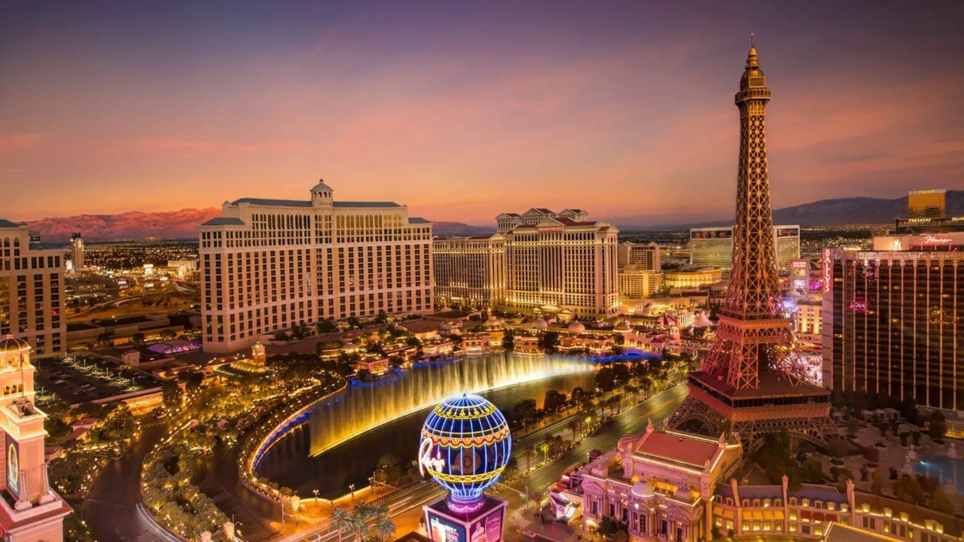 Aerial view of Las Vegas