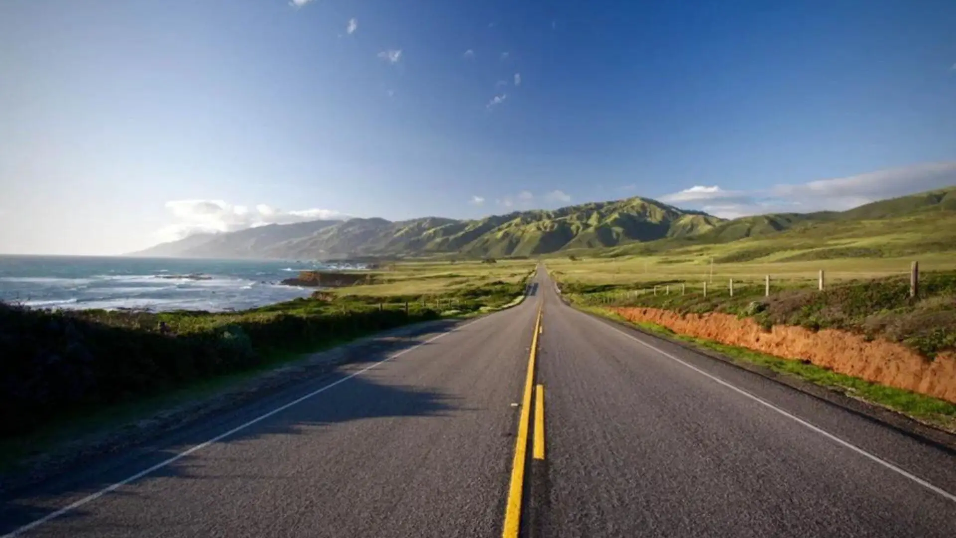 Highway 1 road in California