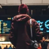 A man standing inside the airport